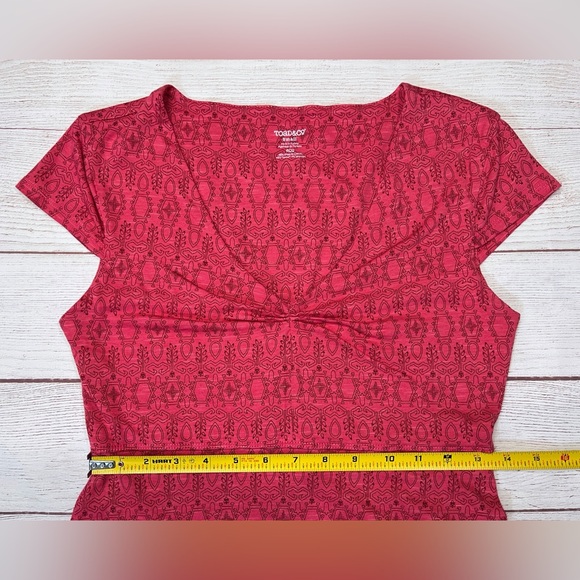 Toad&Co Red Patterned Dress - Picture 7 of 9